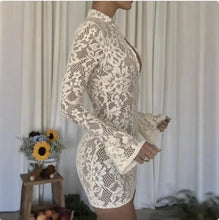 Load image into Gallery viewer, Chic Hollow-Out Bell Sleeve Dress