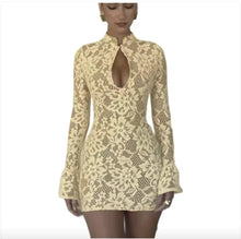 Load image into Gallery viewer, Chic Hollow-Out Bell Sleeve Dress