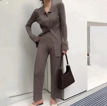Load image into Gallery viewer, Chic Knit Collared Ensemble