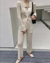 Load image into Gallery viewer, Chic Knit Collared Ensemble