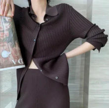 Load image into Gallery viewer, Chic Knit Collared Ensemble