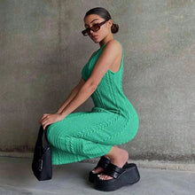 Load image into Gallery viewer, Chic Knitted Tank Sweater Dress