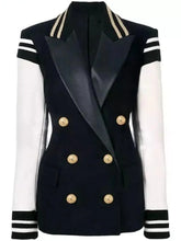 Load image into Gallery viewer, Chic Leather Blazer Coat