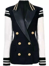 Load image into Gallery viewer, Chic Leather Blazer Coat