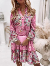 Load image into Gallery viewer, Chic Pleated Long Sleeve Dress