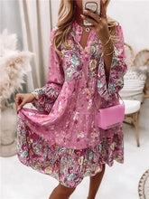Load image into Gallery viewer, Chic Pleated Long Sleeve Dress