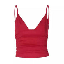 Load image into Gallery viewer, Chic V-Neck Crop Top