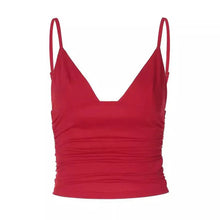 Load image into Gallery viewer, Chic V-Neck Crop Top