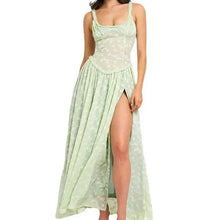 Load image into Gallery viewer, Chic V-Neck Lace Sundress
