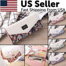 Load image into Gallery viewer, Chic Women's Leather Clutch Wallet & Card Holder