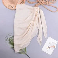 Load image into Gallery viewer, LuxeWave Chiffon Beach Wrap | Effortless Chic & Versatile Cover-Up for All-Day Style
