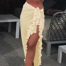 Load image into Gallery viewer, GlamourWave Chiffon Beach Wrap - Effortless Elegance for Sunny Days