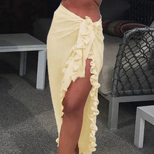 Load image into Gallery viewer, GlamourWave Chiffon Beach Wrap - Effortless Elegance for Sunny Days