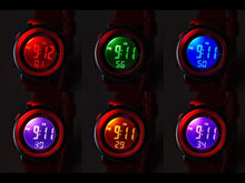 Load image into Gallery viewer, Children Digital LED Fashion Sport Watch Cute Wrist Watch Waterproof Kids Watch Sport Multi Function 50M Waterproof LED Alarm Stopwatch Digital Child Wristwatch For Boy Girl