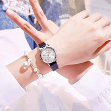 Load image into Gallery viewer, Children Quartz Watch Fashion Student Watch Analog Watch Leather Strap Quartz Watch Children Set Bracelet Watch Leather Band Luxury Quartz Watches Elegant Design For Womens