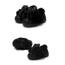 Load image into Gallery viewer, Children's cotton slipper bag heel warm and non slip baby home shoes men's and women's cotton shoes