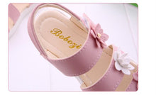 Load image into Gallery viewer, Children's Shoes Summer Style Sandals Girls Princess Beautiful Flower Shoes Kids Flat Sandals Baby Girl Girls Strappy Sandals With Flowers Open-Toe Dress Sandals Beautiful Outdoor Party Sandals