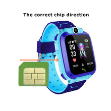 Load image into Gallery viewer, Children Smart Watch SOS Phone Watch Smartwatch For Kids With Sim Card Photo Waterproof Touch Screen Game Watch With 360° Rotated Body Design Waterproof Kids Smartwatch With SOS Call Music Player Camera