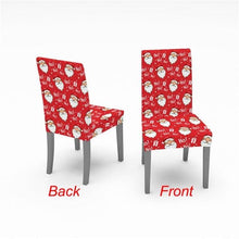Load image into Gallery viewer, Christmas Chair Cover Stretch Spandex Digital Printed Silla Kitchen Dining Chair Covers Home Party Xmas Decor Stretch Chair Cover for Dining Room Chair Protector Seat Cover Stretch Slipcover Christmas Bell Furniture For Living Room Ceremony Hotel