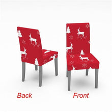 Load image into Gallery viewer, Christmas Chair Cover Stretch Spandex Digital Printed Silla Kitchen Dining Chair Covers Home Party Xmas Decor Stretch Chair Cover for Dining Room Chair Protector Seat Cover Stretch Slipcover Christmas Bell Furniture For Living Room Ceremony Hotel