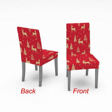 Load image into Gallery viewer, Christmas Chair Cover Stretch Spandex Digital Printed Silla Kitchen Dining Chair Covers Home Party Xmas Decor Stretch Chair Cover for Dining Room Chair Protector Seat Cover Stretch Slipcover Christmas Bell Furniture For Living Room Ceremony Hotel