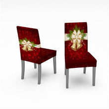 Load image into Gallery viewer, Christmas Chair Covers Santa Printed Elastic Stretch Dining Room Chair Slipcover Kitchen Seat Cover Spandex Home Decor chair Stretch Removable Washable Dining Room Chair Protector Slipcovers Christmas Decoration/Home Decor Dining Room Seat Cover