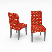 Load image into Gallery viewer, Christmas Chair Covers Santa Printed Elastic Stretch Dining Room Chair Slipcover Kitchen Seat Cover Spandex Home Decor chair Stretch Removable Washable Dining Room Chair Protector Slipcovers Christmas Decoration/Home Decor Dining Room Seat Cover