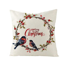 Load image into Gallery viewer, Christmas Cover Cushion For Home Decor Pillowcase Santa Claus Christmas Throw Pillow Covers Waterproof Outdoor Pillow Covers Cotton Linen Christmas Pillow Covers Linen Print Merry Christmas Navidad 2022 New Year Gift 45x45CM