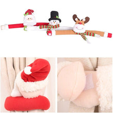 Load image into Gallery viewer, Christmas Curtain Buckle Tieback Flannel Door Curtain Home DecorateChristmas Trees New Year Snowmen Window Decorations Curtain Holdback Fastener Clamp Wine Bottle Topper Hugger Holder Snowman Christmas Ornaments Home Decor