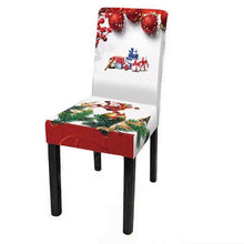 Load image into Gallery viewer, Christmas Decoration Set Stylish Christmas Chair Cover Decoration Jacquard Removable Washable Cushion Covers Armchair Modern For Home Banquet Hotel Spandex Holiday Parsons Chair Cover for Christmas Decoration Home Decor Ceremony Santa Claus