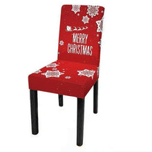 Load image into Gallery viewer, Christmas Decoration Set Stylish Christmas Chair Cover Decoration Jacquard Removable Washable Cushion Covers Armchair Modern For Home Banquet Hotel Spandex Holiday Parsons Chair Cover for Christmas Decoration Home Decor Ceremony Santa Claus