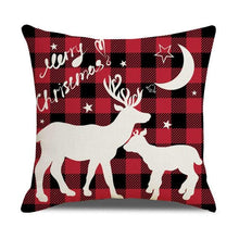 Load image into Gallery viewer, Christmas Pillow Covers Xmas Decorative Christmas Pillow Covers Christmas Decor Pillow Cases Retro Beautiful Cushion Cover Throw Pillowcase Winter Holiday Cushion Case For Home Decor 45x45CM