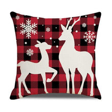 Load image into Gallery viewer, Christmas Pillow Covers Xmas Decorative Christmas Pillow Covers Christmas Decor Pillow Cases Retro Beautiful Cushion Cover Throw Pillowcase Winter Holiday Cushion Case For Home Decor 45x45CM