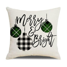Load image into Gallery viewer, Christmas Pillow Covers Xmas Decorative Christmas Pillow Covers Christmas Decor Pillow Cases Retro Beautiful Cushion Cover Throw Pillowcase Winter Holiday Cushion Case For Home Decor 45x45CM