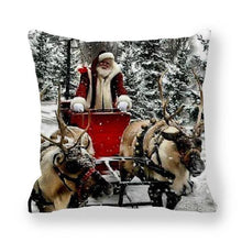 Load image into Gallery viewer, Christmas Pillowcase Holiday Decoration Christmas Santa Pillow Covers Santa Claus Pillow Covers Christmas Sofa Throw Pillow Home Cushion Cover Christmas Snowman Print Pillowcase Letter 45x45CM