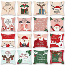 Load image into Gallery viewer, Christmas Pillowcase Santa Cluas Pillow Covers Xmas Holiday Couch Pillows Rustic Christmas Decorations Winter Pillowcase For Home Living Room Xmas Ornaments Navidad Gifts