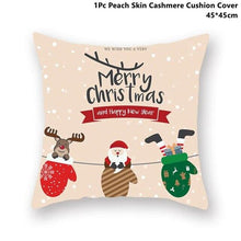 Load image into Gallery viewer, Christmas Pillowcase Santa Cluas Pillow Covers Xmas Holiday Couch Pillows Rustic Christmas Decorations Winter Pillowcase For Home Living Room Xmas Ornaments Navidad Gifts