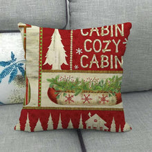 Load image into Gallery viewer, Christmas Pillowcase Sofa Cushion Cover Christmas Pillow Covers Merry Christmas Series Santa Claus Snowman With Xmas Gift Decorations Throw Pillow Linen Pillow Case 45x45CM