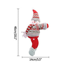 Load image into Gallery viewer, Christmas Plaid Curtain Buckle Santa Snowman Curtain Tiebacks Tie Rope Christmas Decor Curtain Buckle Bandage Curtain Tieback Santa Curtain Buckle Tieback Curtain Holder Fastener Doll Wine Bottle Topper For Home Window Decorations Christmas Ornaments