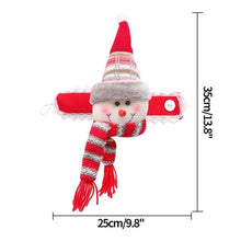 Load image into Gallery viewer, Christmas Plaid Curtain Buckle Santa Snowman Curtain Tiebacks Tie Rope Christmas Decor Curtain Buckle Bandage Curtain Tieback Santa Curtain Buckle Tieback Curtain Holder Fastener Doll Wine Bottle Topper For Home Window Decorations Christmas Ornaments