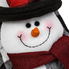 Load image into Gallery viewer, Christmas Plaid Curtain Buckle Santa Snowman Curtain Tiebacks Tie Rope Christmas Decor Curtain Buckle Bandage Curtain Tieback Santa Curtain Buckle Tieback Curtain Holder Fastener Doll Wine Bottle Topper For Home Window Decorations Christmas Ornaments