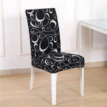 Load image into Gallery viewer, Christmas Printing Dining Chair Covers Modern Removable Anti-dirty Kitchen Seat Case Stretch Chair Slipcovers for Home Banquet Dining Room Chair Protector Seat Protector Slipcovers Stretch Removable Washable Printed Dining Chair Seat Covers for Kitchen
