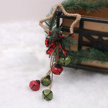 Load image into Gallery viewer, Christmas Wrought Iron Christmas Retro Bell Door Hanging Creative Rusty Old Bell String Pendant Creative Rusty Old Bell String