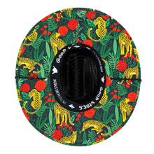 Load image into Gallery viewer, Peter Grimm Cheetah Love - Rye Straw Lifeguard Hat