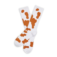 Load image into Gallery viewer, CiderOrange Cow Print Casual Socks