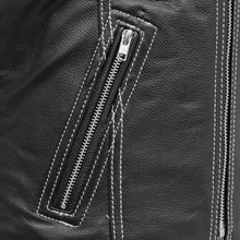 Load image into Gallery viewer, Cindy - Women's Motorcycle Leather Vest Black