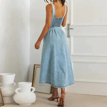 Load image into Gallery viewer, CitySleek Denim Midi Dress