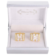 Load image into Gallery viewer, VITTORIO VICO Gold Iced Wedding Cufflinks (CL100x Series)