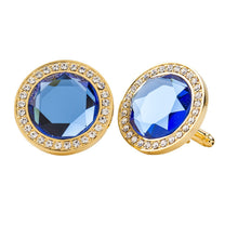 Load image into Gallery viewer, Vittorio Vico Discus Colored Crystal Bling Cufflinks (CL11XX Series)