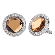 Load image into Gallery viewer, Vittorio Vico Discus Colored Crystal Bling Cufflinks (CL11XX Series)